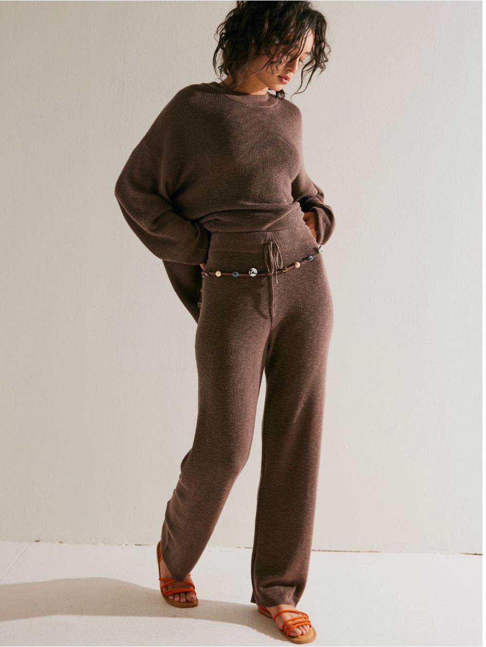 Free People Malibu Solid Pant Surf Set